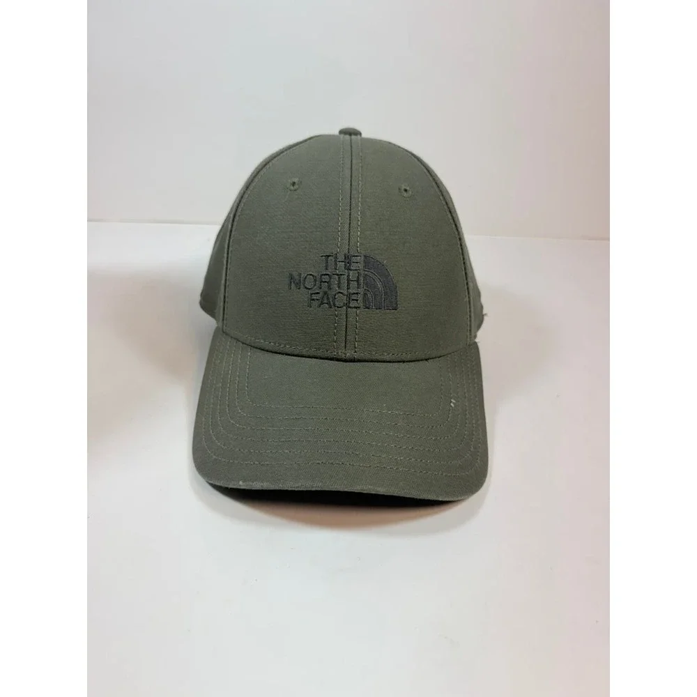 The North Face Baseball Cap Cotton Twill Mens Olive Green One Size Adjustable